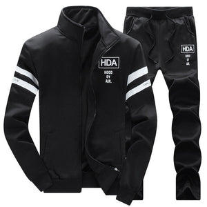Bolubao Spring Men Set Quality Fleece Sweatshirt + Pants Male Tracksuit Sporting Sweat Suits Mens Survetement Sportswear