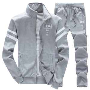 Bolubao Spring Men Set Quality Fleece Sweatshirt + Pants Male Tracksuit Sporting Sweat Suits Mens Survetement Sportswear