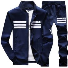 Load image into Gallery viewer, Bolubao Spring Men Set Quality Fleece Sweatshirt + Pants Male Tracksuit Sporting Sweat Suits Mens Survetement Sportswear