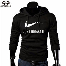 Load image into Gallery viewer, 2018 Autumn Winter Casual brand Long sleeved men hooded JUST BREAK IT Hip-Hop Print Hoodies Sweatshirts clothing