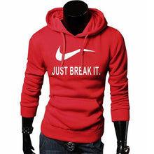 Load image into Gallery viewer, 2018 Autumn Winter Casual brand Long sleeved men hooded JUST BREAK IT Hip-Hop Print Hoodies Sweatshirts clothing