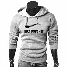 Load image into Gallery viewer, 2018 Autumn Winter Casual brand Long sleeved men hooded JUST BREAK IT Hip-Hop Print Hoodies Sweatshirts clothing
