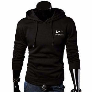 2018 Autumn Winter Casual brand Long sleeved men hooded JUST BREAK IT Hip-Hop Print Hoodies Sweatshirts clothing